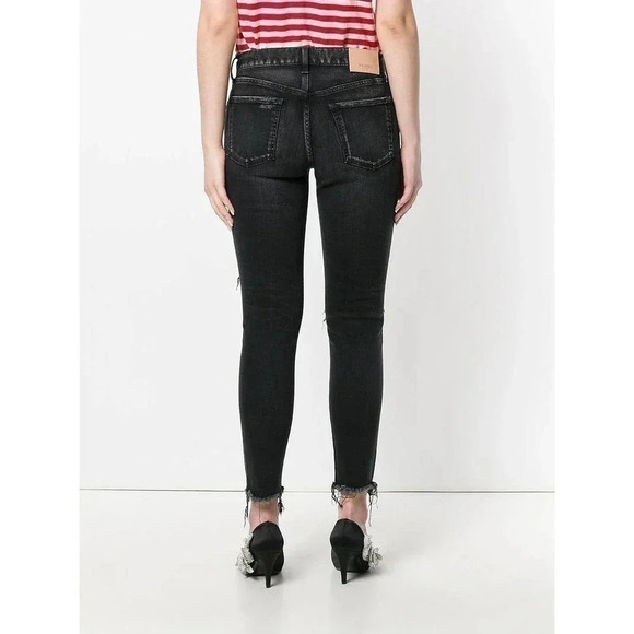 MOUSSY VINTAGE Fremont Skinny Denim Jeans Black Size 30 - Picture 2 of 11